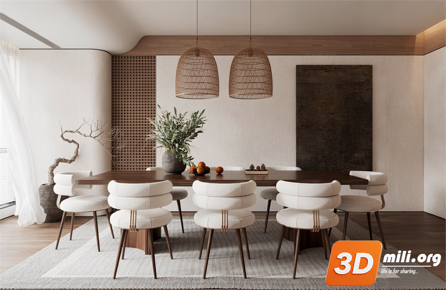 Dining Table Set Skp Files